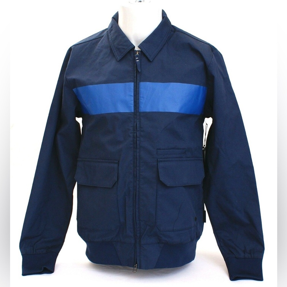 NWT Tavik Modern Beach Culture Blue Anton Zip Front Jacket Size Medium